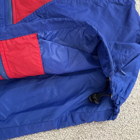 Nike Windbreaker Jacket 90s Red Blue Men Sz M Colorblock Full Zip Lightweight - Picture 8 of 13